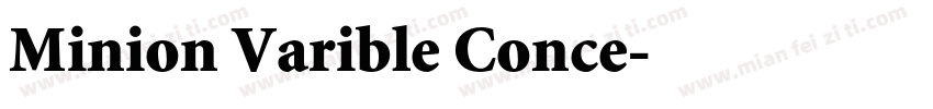 Minion Varible Conce字体转换
